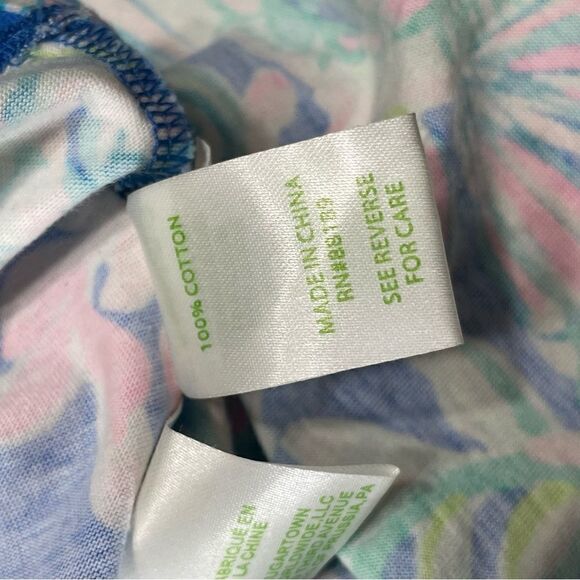 Lilly Pulitzer Dream Team Loro Swing Tiered Ruffle Flowy Printed Mini Dress M‎ - Picture 5 of 6